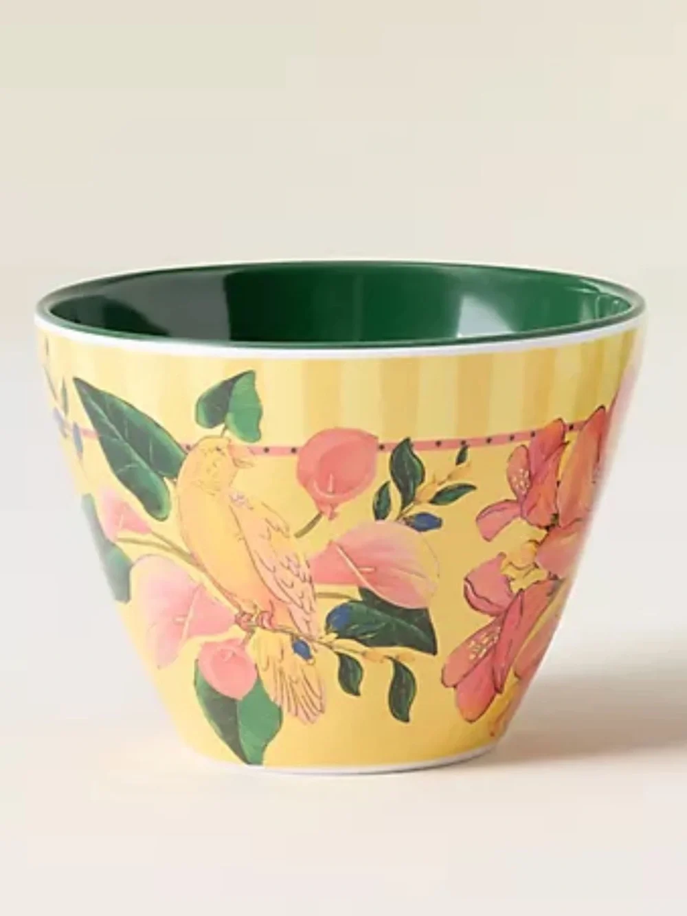 Farm Rio x Anthropologie Assorted Melamine Nut Bowl Yellow Parrot
